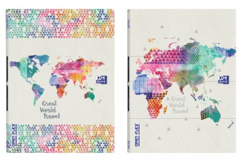 Caderno agrafado A4 Openflex Travel pautado OXFORD